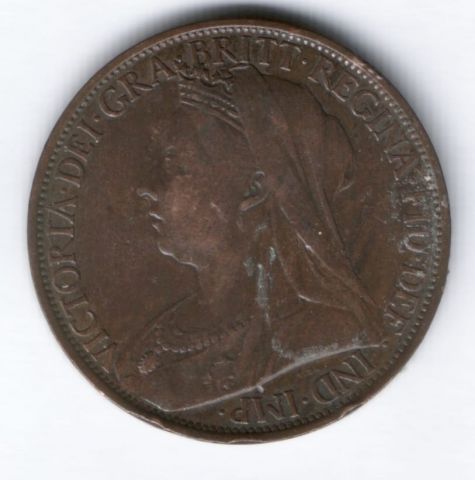 1 пенни 1898 г. XF Великобритания