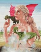 Cross stitch pattern "The mother of dragons".