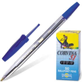 Ручка шариковая (синяя )  Corvina 51