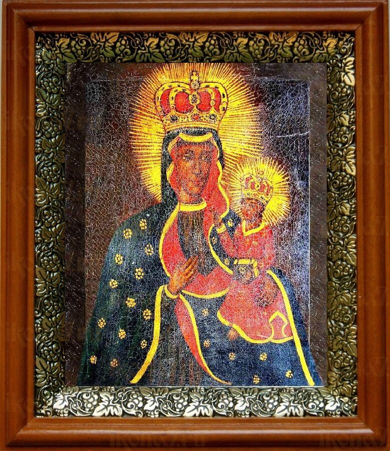Тывровская икона Божьей Матери (19х22), светлый киот