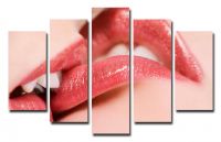 Модульная картина Женские губы