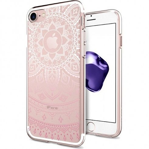 Чехол Spigen Liquid Crystal Shine для iPhone 7 розовый