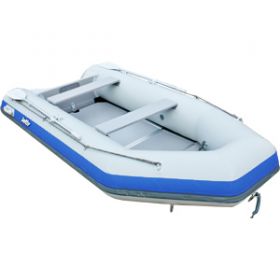 Лодка JET! надувная, модель SYDNEY 370 PL, цвет серый/синий