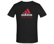 Футболка детская чёрно-красная Adidas Community T-Shirt Taekwondo Kids ADICTTKD-K