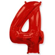 Фигура "4"  (40"/102 см) красный