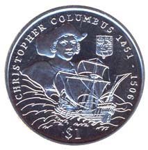 Христофор Колумб (1451-1506) 1 доллар Сьерра-Леоне 2006