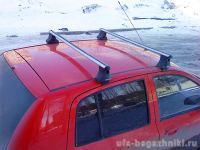 Багажник на крышу Hyundai Getz, Атлант, аэродинамические дуги