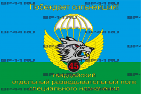 Флаг "45 гв.ОРП СпН" (90Х135)