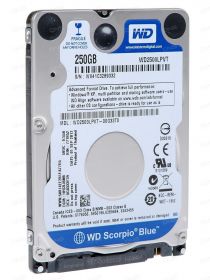 Жесткий диск HDD 2.5" Western Digital WD Scorpio Blue 250 GB WD2500LPVT