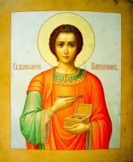 Икона Пантелеймон Целитель (копия старинной)