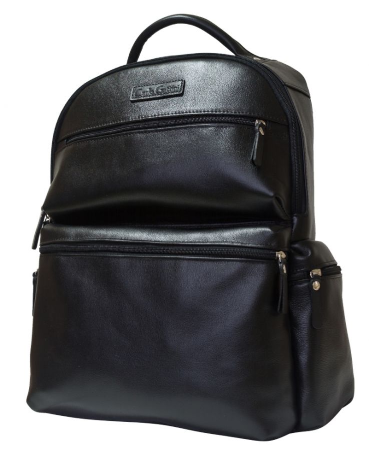 Кожаный рюкзак Faetano black 3047-01