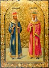 Икона Константин и Елена (копия старинной)