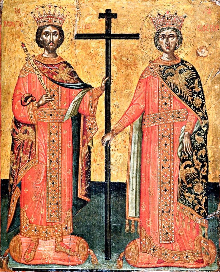 Икона Константин и Елена (копия 17 века)
