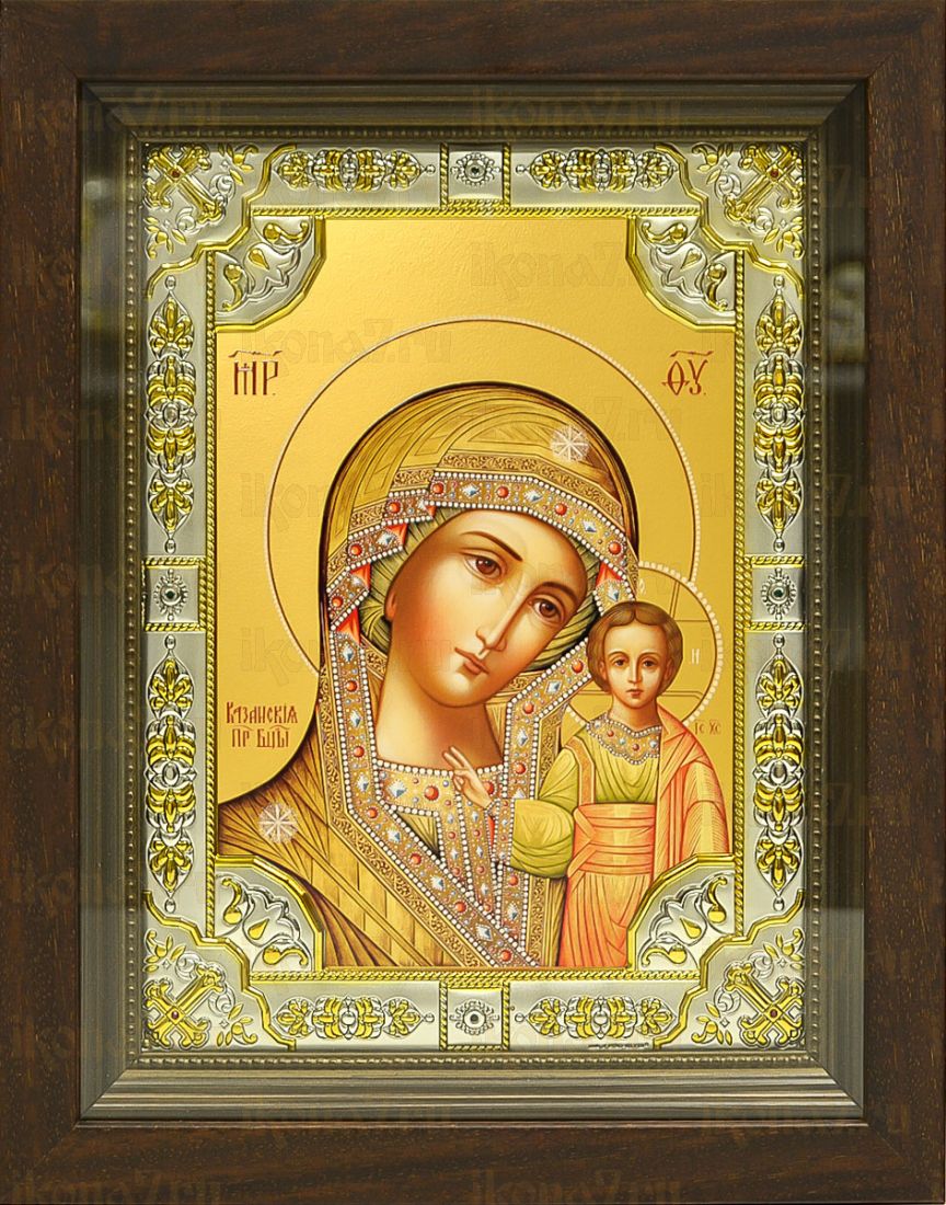 Казанская икона БМ (24х30), серебро