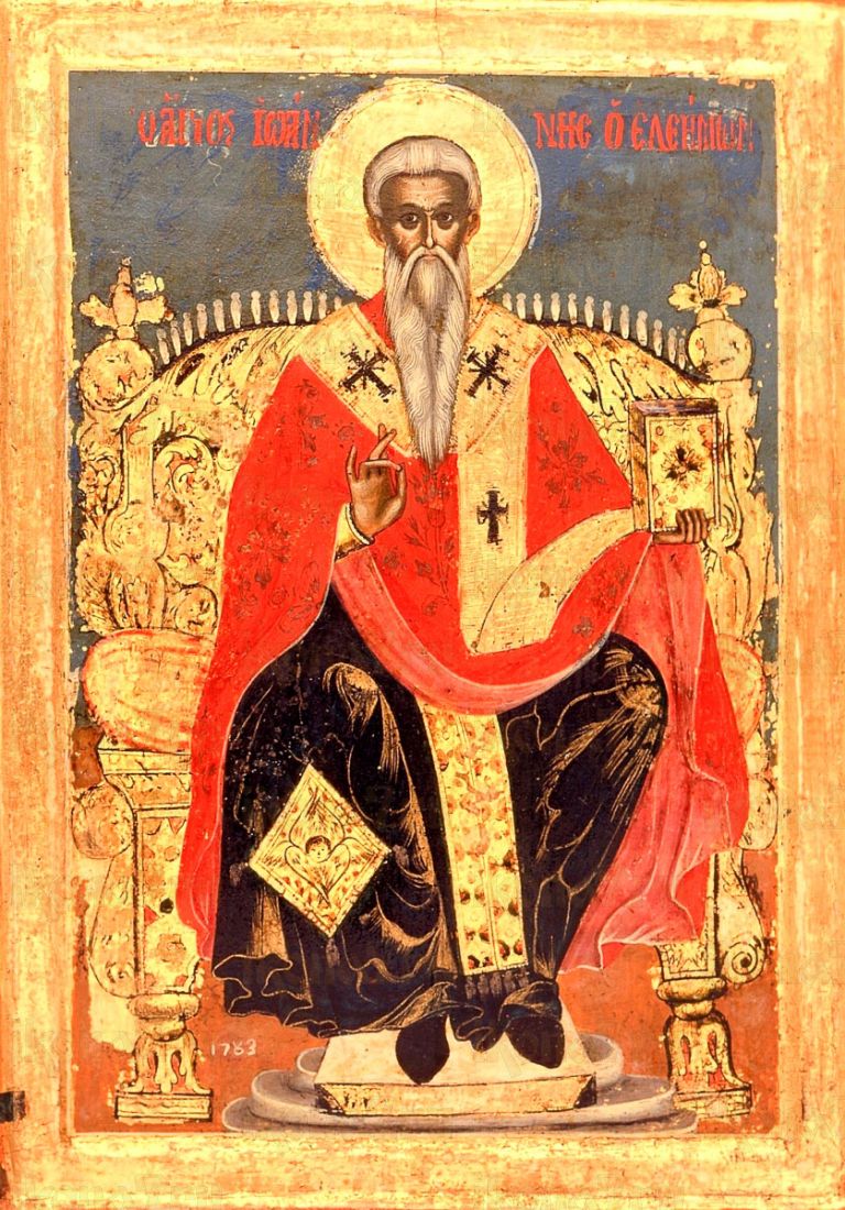 Икона Иоанн Милостивый (копия стариной)