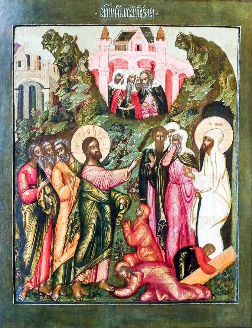 Икона Воскрешение Лазаря (копия 17 века)
