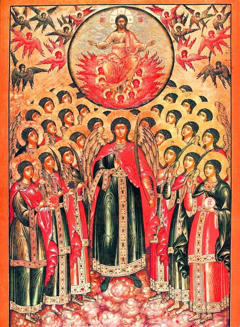 Икона Собор Архангела Михаила (копия старинной)