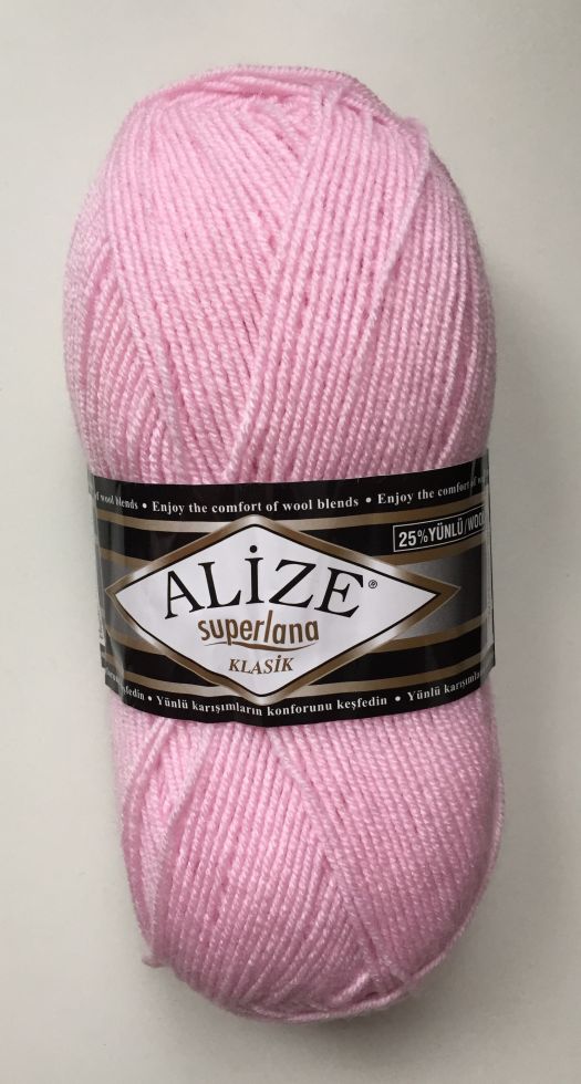 Superlana klasik (Alize) 518-розовая пудра