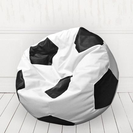 Кресло мяч Белый с черным