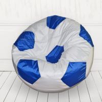 Кресло мяч Белый с синим
