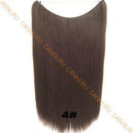 Искусственные термостойкие волосы на леске прямые №004 (60 см) - 100 гр.