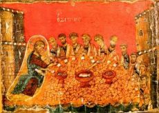 Икона Тайная Вечеря (копия 12 века)
