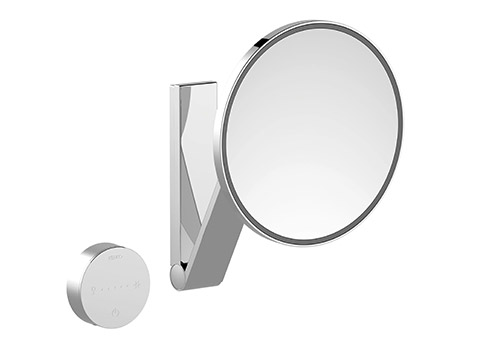 Круглое косметическое зеркало со скрытым кабелем Keuco iLook_move 17612 ФОТО