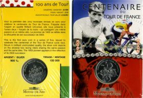 Франция 1/4 евро 2003 Тур де Франс серебро блистер Msh Ali