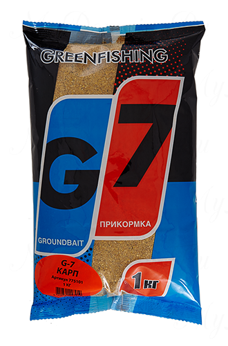 Прикормка GREENFISHING "G-7 Карп", вес 1 кг