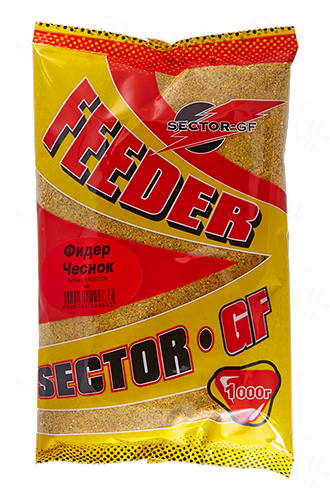 Прикормка GREENFISHING SECTOR-GF Feeder Чеснок, вес 1 кг