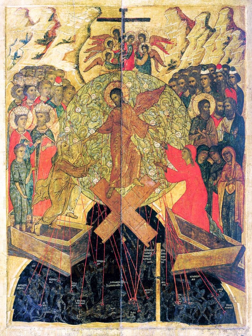 Икона Воскресение Христово (копия 16 века)