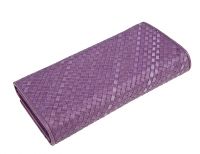 Кожаный фиолетовый кошелёк
