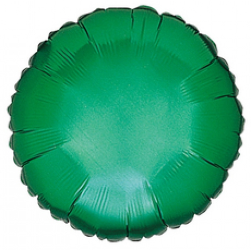 Круг зеленый большой шар фольгированный с гелием