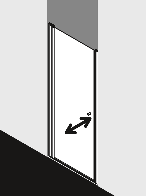Душевая дверь Kermi Atea для ниши AT 1WR/L ФОТО