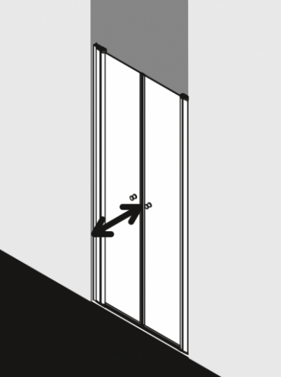 Душевая дверь Kermi Atea для ниши AT PTD ФОТО
