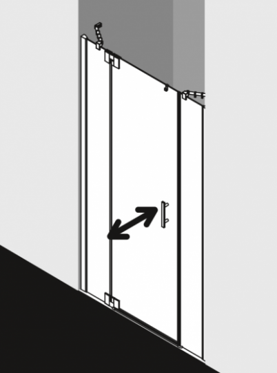 Душевая дверь Kermi Filia XP в нишу FX 1GR/L ФОТО