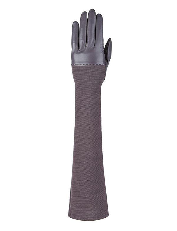Темно-серые длинные перчатки ELEGANZZA GR01-00003726