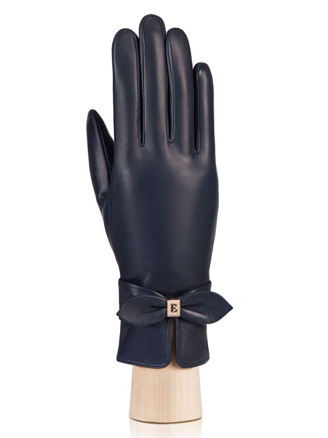Кожаные женские перчатки с бантом ELEGANZZA GR01-00023446