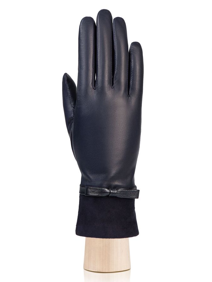 Кожаные перчатки с велюровой вставкой ELEGANZZA GR01-00023443