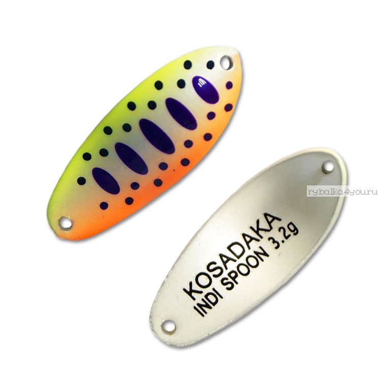 Блесна Kosadaka Trout Police Indi Spoon 3,2гр / 32мм /цвет: G13
