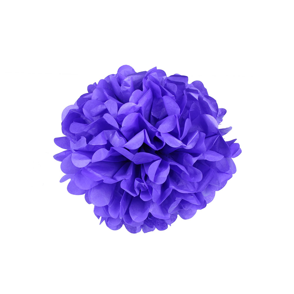 Помпон фиолетовый 30-35 см