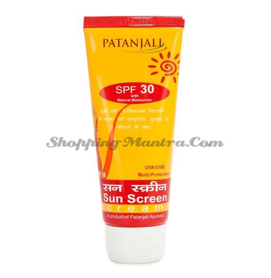 Солнцезащитный крем SPF30 Патанджали Аюрведа | Divya Patanjali Sun Screen SPF 30