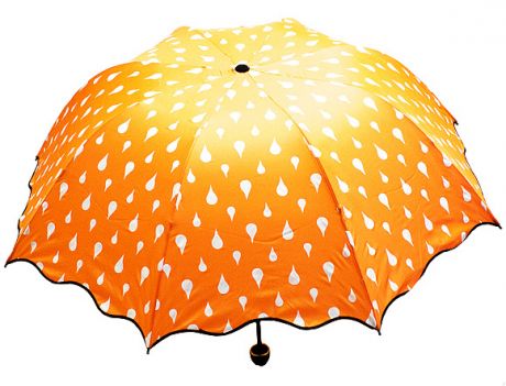 Зонт хамелеон Капельки (оранжевый)