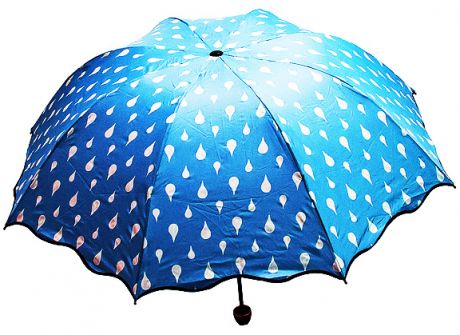 Зонт хамелеон Капельки (синий)