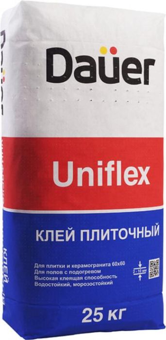 Клей плиточный усиленный Dauer Uniflex 25 кг
