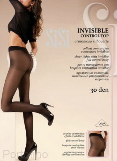 Invisible Control Top 30 женские колготки Sisi