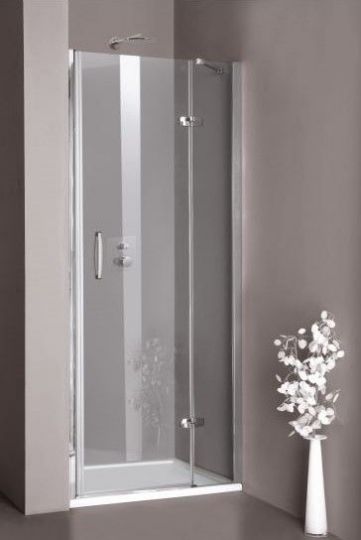 Пятиугольный душевой уголок Huppe Aura elegance с распашной дверью и креплением слева 4009 схема 6