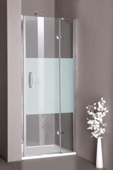 Huppe Aura elegance Раздвижная душевая дверь с неподвижным сегментом и доп. элементом крепление справа 4019 схема 2