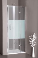 Huppe Aura elegance Распашная душевая дверь с неподвижным сегментом для ниши крепление слева 4001 схема 2