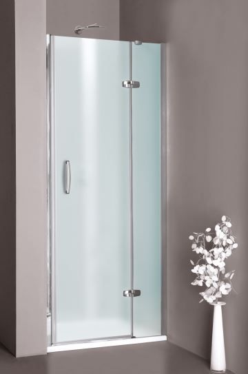 Huppe Aura elegance Распашная душевая дверь с неподвижным сегментом для ниши крепление справа 4002 ФОТО